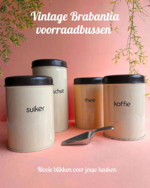 Vintage Brabantia Voorraad blikken